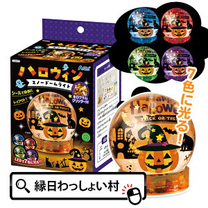 ハロウィンスノードームライト ハロウィン ハロウィーン Halloween キット セット 図工 工作 図画工作 自由研究 自由課題 宿題 課題 キッズ 子ども こども 小学校 小学生 学校 お祭り 縁日 おも