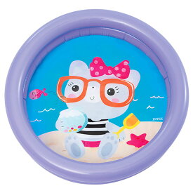 NEW マイファーストプール 約61cm ビニールプール 子供用 家庭用プール ベビープール 1歳 2歳 3歳 小さめ かわいい くじら くま 水遊び 幼児用 男の子 女の子 屋外 イエロー パープル インテックス【13時までの注文で当日発送】