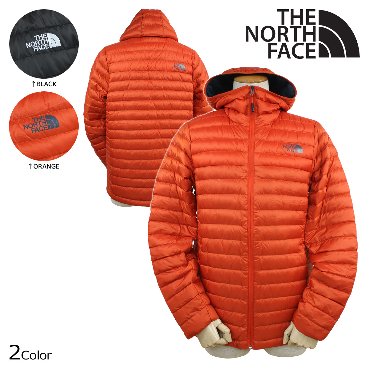 north face jacket mens orange