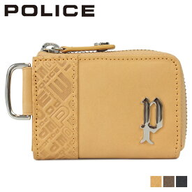 【最大1000円OFFクーポン】 POLICE CIRCUIT COIN PURSE ポリス 財布 小銭入れ コインケース メンズ ラウンドファスナー レザー ブラック グレー キャメル 黒 PA-6101