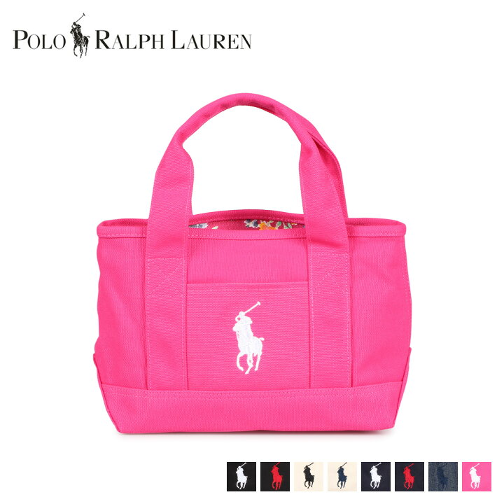 楽天市場 Polo Ralph Lauren Small School Tote ポロ ラルフローレン バッグ トートバッグ メンズ レディース キャンバス ブラック アイボリー ネイビー ブルー ピンク 黒 Goods Lab