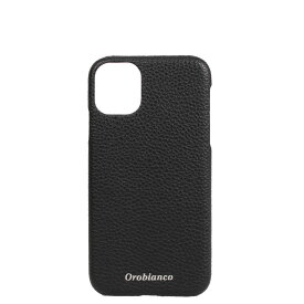 Orobianco PU LEATHER BACK CASE オロビアンコ iPhone11 ケース スマホケース 携帯 アイフォン メンズ レディース シュリンク ブラック ネイビー グレージュ レッド 黒
