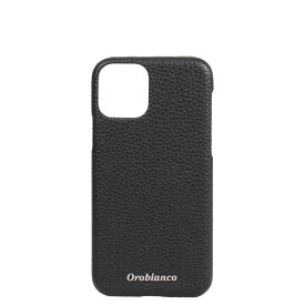 Orobianco PU LEATHER BACK CASE オロビアンコ iPhone11 Pro ケース スマホケース 携帯 アイフォン メンズ レディース シュリンク ブラック ネイビー グレージュ レッド 黒
