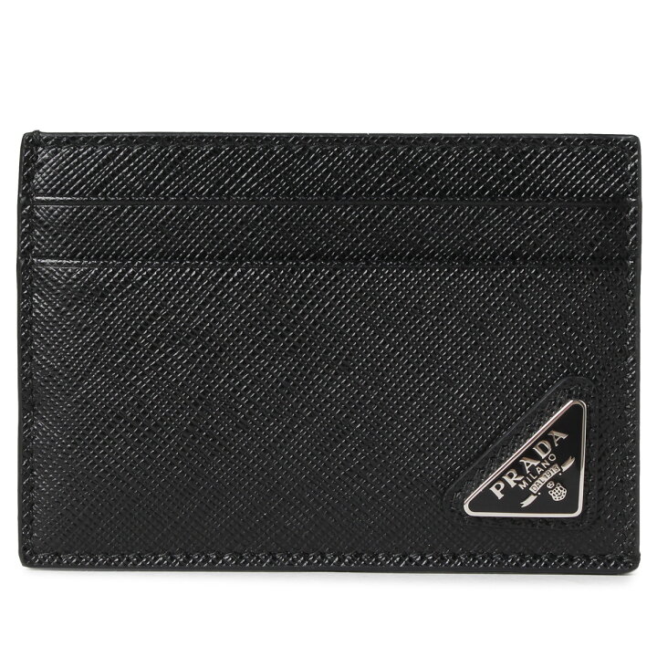 楽天市場 Prada Card Case プラダ パスケース カードケース Id 定期入れ メンズ レディース サフィアーノ ブラック 黒 2mc047 Goods Lab