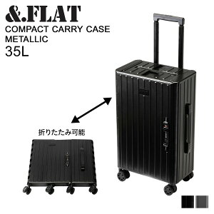 yTtz &FLAT COMPACT CARRY CASE METALLIC Ahtbg L[P[X X[cP[X L[obO Y fB[X 35L ܂߂ @ ubN Vo[  FL14-4-00001