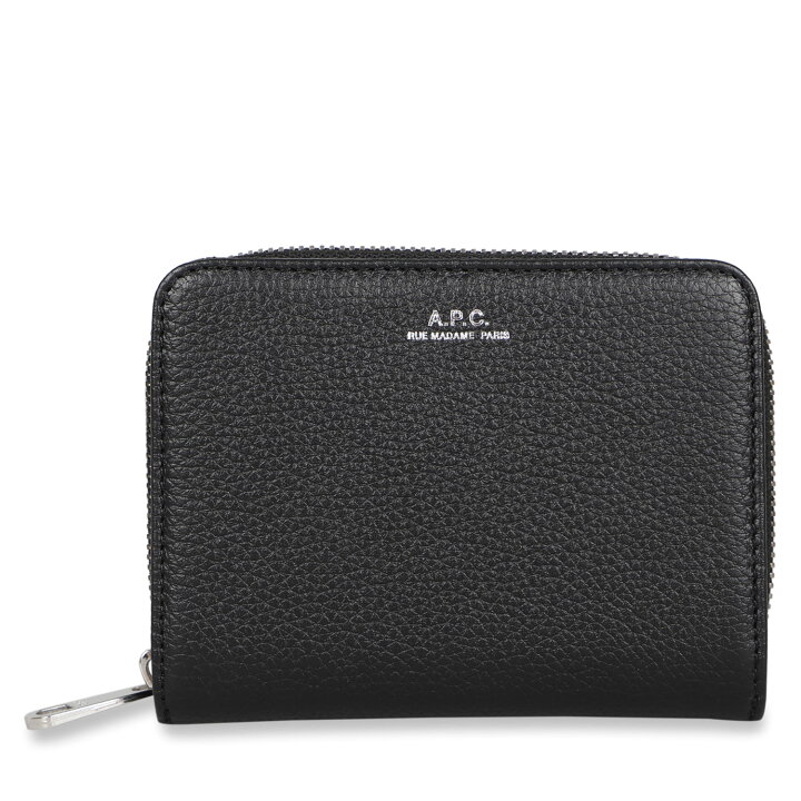 楽天市場 A P C Wallet アーペーセー 二つ折り財布 メンズ レディース 本革 ブラック 黒 Pxblh H Goods Lab
