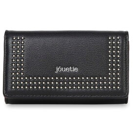 【最大1000円OFFクーポン】 jouetie MICRO STUDS KEY CASE ジュエティ キーケース レディース 5連 小銭入れ付き L字ファスナー ブラック アイボリー ネイビー カーキ ブラウン キャメル ワイン ダーク グリーン パープル ピンク シルバー ゴールド 黒 JUT-80900W