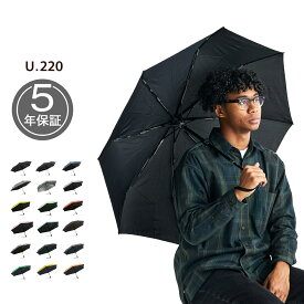 Knirps U.220 クニルプス 折りたたみ傘 自動開閉 日傘 メンズ レディース 晴雨兼用 UVカット 軽量 コンパクト ブラック ネイビー グレー グリーン ブルー 黒 KNU220