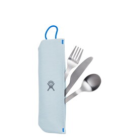 【最大1000円OFFクーポン】 ハイドロフラスク Hydro Flask FLATWARE SET カトラリーセット スプーン フォーク ナイフ フラットウエア 収納袋付き シルバー 890124 アウトドア