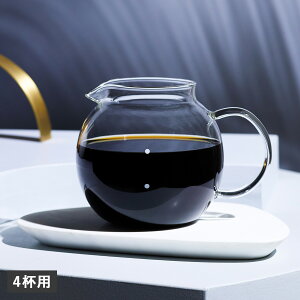 cores CLEAR GLASS SERVER �R���X �R�[�q�[�T�[�o�[ �R�[�q�[�|�b�g �e�B�[�|�b�g 500ml 4�t�p �N���A�K���X�T�[�o�[ �ϔM C514