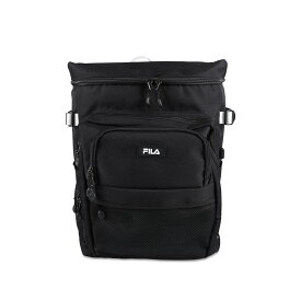 FILA BACKPACK フィラ プレジオ リュック バッグ バックパック メンズ レディース 33L 撥水 大容量 ブラック 黒 7747