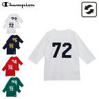 【最大1000円OFFクーポン】 Champion P12 3/4 SLEEVE FOOTBALL T-SHIRT チャンピオン Tシャツ ロンT スリーブ フットボール メンズ 長袖 ホワイト ネイビー レッド 白 C3-R413