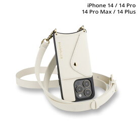 BANDOLIER HAILEY SIDE SLOT IVORY iPhone 14 14Pro 14 Pro Max 14 Plus スマホケース スマホショルダー 携帯 アイフォン ヘイリー サイドスロット アイボリー メンズ レディース ホワイト 白 14HAI