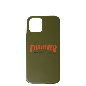 THRASHER HOME TOWN LOGOHYBRID IML BACK CASE �X���b�V���[ iphone12 12 Pro �X�}�z�P�[�X �����Y ���f�B�[�X �g�� �A�C�t�H�� �l�C�r�[ �I�����W �y���[���ցz ��̓�