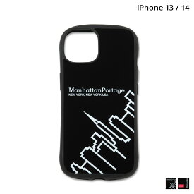 Manhattan Portage EASY GRIP HYBRID CASE LOGO マンハッタンポーテージ iPhone 14 iPhone 13 スマホケース 携帯 アイフォン メンズ レディース ブラック 黒 14-HYB 【 ネコポス可 】