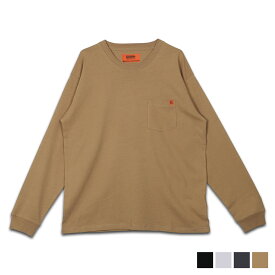 UNIVERSAL OVERALL POCKET LONG SLEEVE ユニバーサルオーバーオール Tシャツ 長袖 ロンT カットソー ポケット ポケT メンズ ブラック ホワイト チャコール ブラウン 黒 白 U2233210