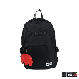 【最大1000円OFFクーポン】 DOMDOM DAYPACK ドムドム リュック バッグ バックパック ポップンドム メンズ レディース 30L 大容量 ブラック マルチ 黒 DM026