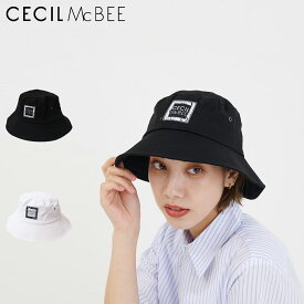 【最大1000円OFFクーポン】 CECIL McBEE green BUCKET HAT セシルマクビーグリーン バケットハット 帽子 ゴルフウェア オールオーバー レディース ブラック ホワイト 黒 白 CGS2347HT