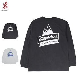 GRAMICCI PEAK L/S TEE グラミチ Tシャツ 長袖 ロンT カットソー メンズ レディース ブラック ホワイト 黒 白 G4SU-T084