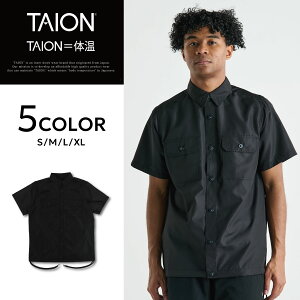 �y�ő�1000�~OFF�N�[�|�����s�z TAION �m���_�E�� �n�[�t �X���[�u�V���c �^�C�I�� N/D MILITARY HALF SLEEVE SHIRTS �~���^���[ �V���c �����Y ���� �u���b�N �l�C�r�[ �x�[�W�� �J�[�L �u���E�� �� TAION-0