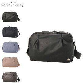【最大1000円OFFクーポン発行中】 LA BAGAGERIE モノグラムデイリー ラ バガジェリー ショルダーバッグ レディース 斜め掛け ブラック ネイビー ブルー ピンク シルバー 黒 B0021-01