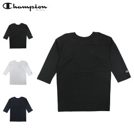 Champion T1011 3/4 SLEEVE FOOTBALL T-SHIRT チャンピオン Tシャツ 5分袖 半袖 フットボール メンズ MADE IN USA ブラック ホワイト ネイビー 黒 白 C5-P405