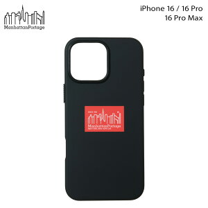 Manhattan Portage BOX LOGO Hybrid Case �}���n�b�^���|�[�e�[�W iphone16 16pro 16proMax �X�}�z�P�[�X �X�}�z�V�����_�[ �g�� �A�C�t�H�� �����Y ���f�B�[�X �u���b�N �� iP16-HYB-01