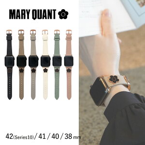 MARY QUANT PU WATCH BAND }[Ng AbvEHb`oh xg ւ fB[X }N Apple Watch Series 10 42mm 41mm 40mm 38mm {v  uh  ubN N[ O[W x