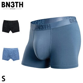 BN3TH CLASSIC WITH FLY TRUNK SOLID ベニス ボクサーパンツ ボクサーブリーフ インナー アンダーウェア 下着 メンズ 前閉じ ブラック グレー 黒 BNCWT