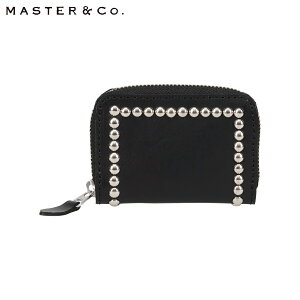 MASTER&Co. BUTTERO STUDS MINI WALLET �}�X�^�[�A���h�R�[ ���z �~�j���z ���K���� �u�b�e�[�����U�[ �X�^�b�Y �E�H���b�g ���f�B�[�X ���E���h�t�@�X�i�[ �{�v �R���p�N�g �u���b�N �V���o�[ �� MC1656