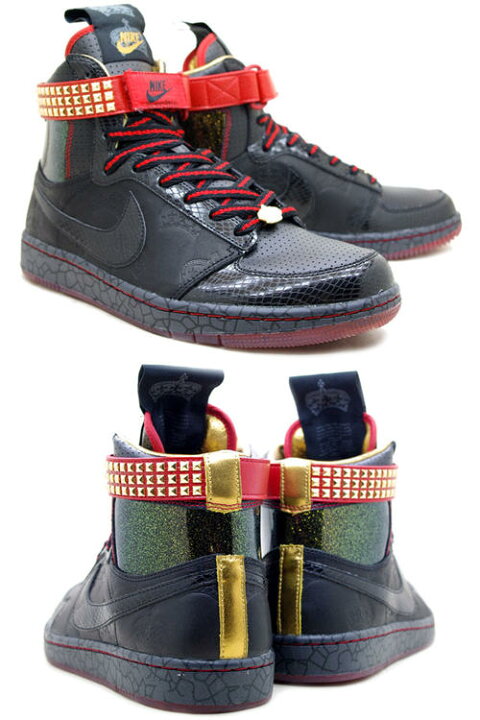 楽天市場 Nike ナイキ ダイナスティー スニーカー Dynasty High Premium Qk Le Mighty Crown 横浜レゲエ15周年 横浜開港150周年記念モデル 36 001 ブラック メンズ Zzi 返品不可 Goods Lab