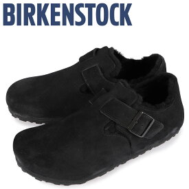 【最大1000円OFFクーポン】 【訳あり】 BIRKENSTOCK LONDON SHEARLING ビルケンシュトック ロンドン サンダル クロッグサンダル メンズ レギュラー 普通幅 ブラック 黒 【返品不可】