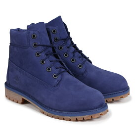 【最大1000円OFFクーポン】 Timberland JUNIOR 6INCHI PREMIUM WATERPROOF BOOT ティンバーランド レディース ブーツ 6インチ キッズ A1VCV Wワイズ 防水 ブルー