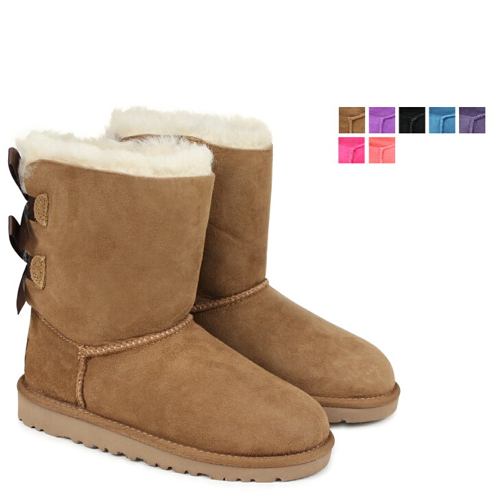 楽天市場 最大1000円offクーポン アグ Ugg キッズ ベイリー ボウ ムートンブーツ Kids Bailey Bow 3280 3280k 3280kk 3280yk シープスキン レディース Goods Lab