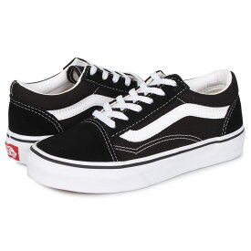 【最大1000円OFFクーポン】 VANS OLD SKOOL ヴァンズ オールドスクール スニーカー キッズ バンズ ブラック 黒 VN000W9T6BT