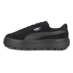 楽天市場 最大600円offクーポン Puma Suede Platform Trace Lite Wns プーマ スエード プラットフォーム スニーカー レディース 厚底 ブラック 黒 Goods Lab