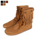 MINNETONKA DOUBLE FRINGE TRAMPER BOOTS ミネトンカ ダブルフリンジ トランパー ブーツ レディース