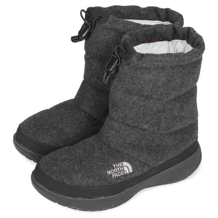 楽天市場 The North Face Nuptse Bootie Wool 5 ノースフェイス ヌプシ ブーティー ウール ブーツ スノーブーツ レディース チャコール Nfw Goods Lab