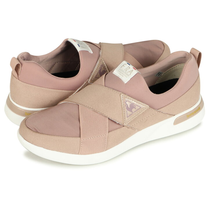 楽天市場 最大1000円offクーポン Le Coq Sportif La Servres Sp ルコック スポルティフ スニーカー スリッポン レディース セーブル ピンク Ql3sjc01pk Goods Lab