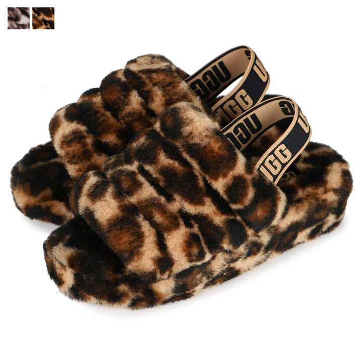 楽天市場】UGG FLUFF YEAH SLIDE PANTHER PRINT アグ サンダル 