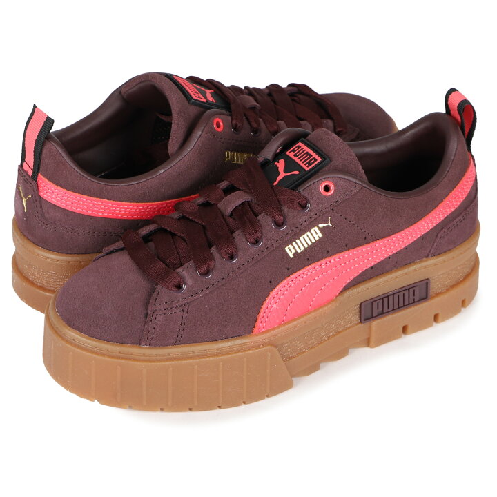 楽天市場 Puma Mayze Gum Wns プーマ メイズ ガム スニーカー レディース 厚底 ワイン レッド 3817 02 Goods Lab