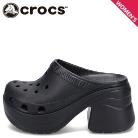 【最大1000円OFFクーポン】 crocs SIREN CLOG クロックス サンダル クロッグサンダル サイレン レディース 厚底 ハイヒール ブラック 黒 208547