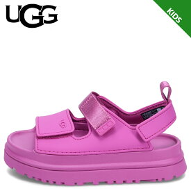 【最大1000円OFFクーポン】 UGG GOLDENGLOW アグ サンダル ストラップサンダル ゴールデングロウ キッズ 厚底 ピンク 1152813K