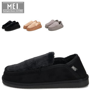 MEI FUR MOCASHOES ���C ���[�g���V���[�Y �t�F�C�N�t�@�[ ���[���V���[�Y �����Y �u���b�N �x�[�W�� �� MEI-SHM-243013