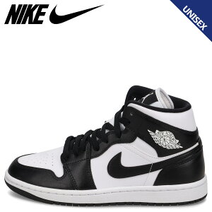 NIKE �i�C�L �E�B�����Y �G�A�W���[�_��1 �~�b�h �X�j�[�J�[ �����Y ���f�B�[�X WMNS AIR JORDAN 1 MID �u���b�N �� DV0991-101 ��̓�