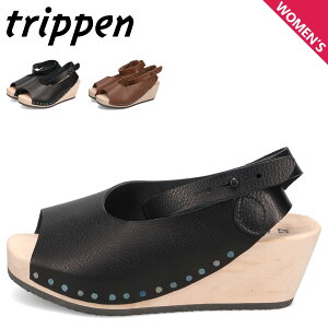 �y�ő�10%OFF�N�[�|�����s���ztrippen ORINOCO-WAW251 �g���b�y�� �T���_�� �E�b�h�T���_�� ���U�[�T���_�� ���f�B�[�X �{�v 2E���C�Y �u���b�N �u���E�� �� 602-1035