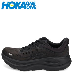 HOKA ONE ONE BONDI 9 �z�J�I�l�I�l �X�j�[�J�[ �{���_�C 9 �����Y �u���b�N �� 1162011-BBLC