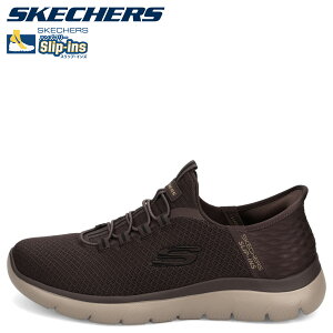 SKECHERS SLIP-INS SUMMITS HIGH RANGE �X�P�b�`���[�Y �X���b�v�C���Y �T�~�b�c �n�C �����W �X�j�[�J�[ �����Y �y�� �u���E�� 232457