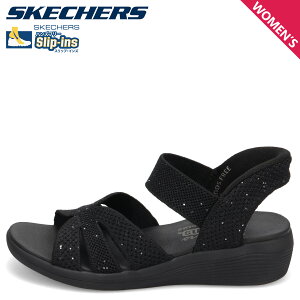 �y�ő�1000�~OFF�N�[�|���z SKECHERS HANDS FREE SLIP-INS ARYA SPARKLING PRAISE �X�P�b�`���[�Y �X���b�v�C���Y �A���� �X�p�[�N�����O �v���C�Y �T���_�� �X�g���b�v�T���_�� ���f�B�[�X ���� �u���b�N �� 