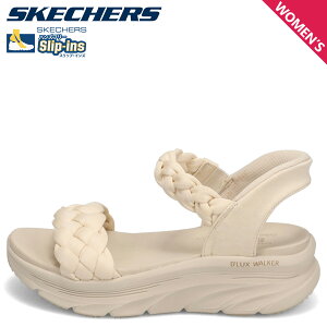 SKECHERS HANDS FREE SLIP-INS DLUX WALKER SANDAL DAILY TWI �X�P�b�`���[�Y �X���b�v�C���Y �f���b�N�X�E�H�[�J�[ �T���_�� �X�g���b�v�T���_�� ���f�B�[�X ���� �z���C�g �� 163589